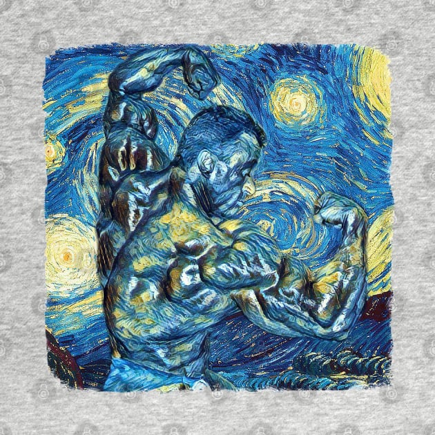 Sylvester Stallone Van Gogh Style by todos